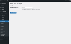 Page screenshot: Settings &rarr; Wise KPIs Settings