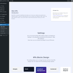 Page screenshot: Wise KPIs