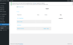 Page screenshot: Wiziapp iOS App → Support