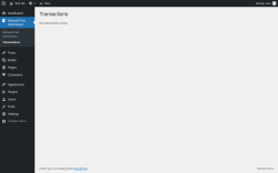 Page screenshot: Wizweb Post Submission → Transactions
