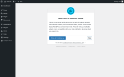 Page screenshot: &lsaquo; Test site &mdash; WordPress