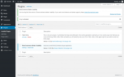 Page screenshot: Plugins &lsaquo; Test site &mdash; WordPress