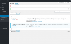 Page screenshot: Plugins &lsaquo; Test site &mdash; WordPress