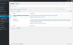 Page screenshot: Plugins &lsaquo; Test site &mdash; WordPress
