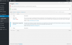 Page screenshot: Plugins &lsaquo; Test site &mdash; WordPress