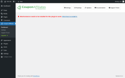 Page screenshot: Coupon Affiliates