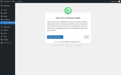 Page screenshot: Coupon Affiliates ‹ Test site — WordPress