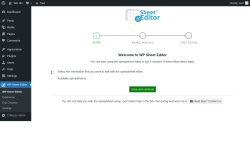 Page screenshot: WP Sheet Editor