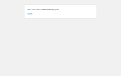 Page screenshot: WordPress &rsaquo; Error