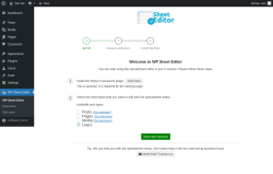 Page screenshot: WP Sheet Editor