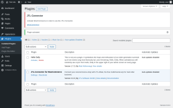 Page screenshot: Plugins ‹ Test site — WordPress