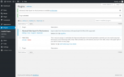 Page screenshot: Plugins &lsaquo; Test site &mdash; WordPress