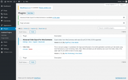 Page screenshot: Plugins &lsaquo; Test site &mdash; WordPress