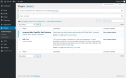 Page screenshot: Plugins &lsaquo; Test site &mdash; WordPress