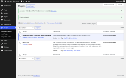 Page screenshot: Plugins &lsaquo; Test site &mdash; WordPress