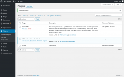 Page screenshot: Plugins &lsaquo; Test site &mdash; WordPress
