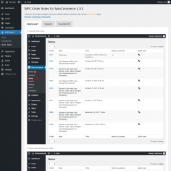 Page screenshot: WPClever &rarr; Order Notes