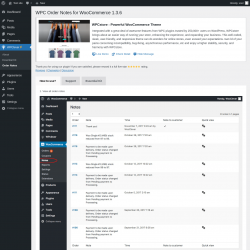 Page screenshot: WPClever &rarr; Order Notes