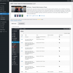 Page screenshot: WPClever &rarr; Order Notes