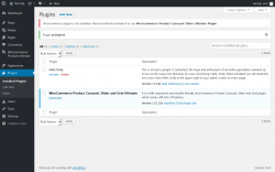 Page screenshot: Plugins &lsaquo; Test site &mdash; WordPress
