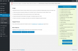 Page screenshot: Woocommerce Product Ultimate &rarr; Usage & Support