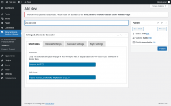 Page screenshot: Woocommerce Product Ultimate &rarr; Add New