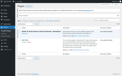 Page screenshot: Plugins ‹ Test site — WordPress