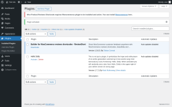 Page screenshot: Plugins ‹ Test site — WordPress
