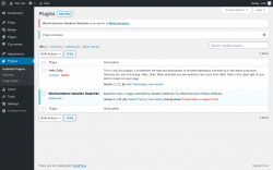 Page screenshot: Plugins &lsaquo; Test site &mdash; WordPress