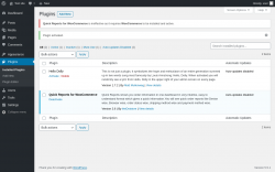 Page screenshot: Plugins &lsaquo; Test site &mdash; WordPress