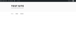 Page screenshot: Test site &ndash; Just another WordPress site