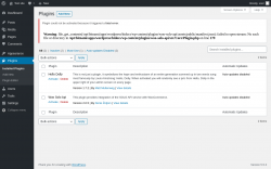 Page screenshot: Plugins ‹ Test site — WordPress
