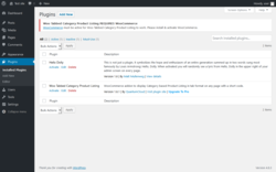 Page screenshot: Plugins &lsaquo; Test site &mdash; WordPress