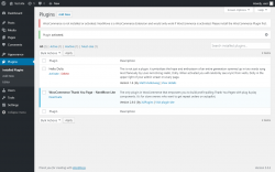 Page screenshot: Plugins ‹ Test site — WordPress