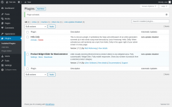 Page screenshot: Plugins &lsaquo; Test site &mdash; WordPress