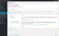 Page screenshot: Plugins ‹ Test site — WordPress