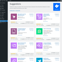 Page screenshot: Suggestions