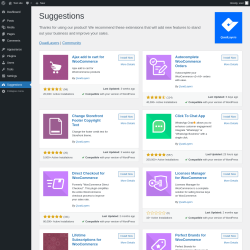 Page screenshot: Suggestions