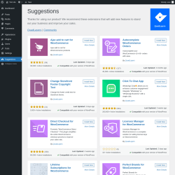 Page screenshot: Suggestions