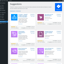 Page screenshot: Suggestions