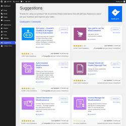 Page screenshot: Suggestions