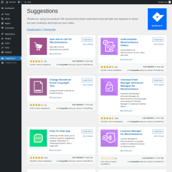Page screenshot: Suggestions