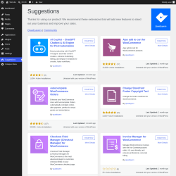 Page screenshot: Suggestions