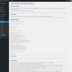 Page screenshot: Settings &rarr; Pixel Manager &rarr; Support