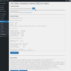 Page screenshot: Settings → Pixel Manager → Support