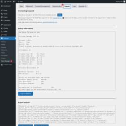 Page screenshot: Settings &rarr; Pixel Manager  &rarr; Support