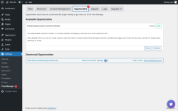 Page screenshot: Settings &rarr; Pixel Manager  &rarr; Opportunities1