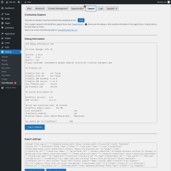 Page screenshot: Settings &rarr; Pixel Manager  &rarr; Support
