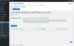 Page screenshot: Settings &rarr; Pixel Manager  &rarr; Advanced
