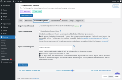 Page screenshot: Settings &rarr; Pixel Manager  &rarr; Consent Management